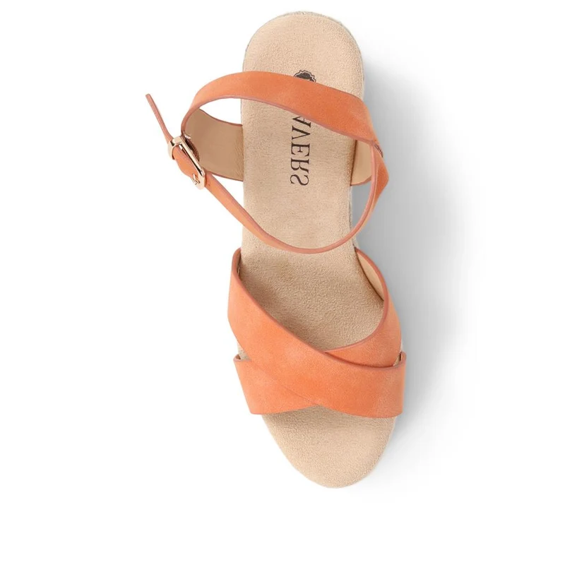 Lightweight Wedge Espadrilles - WBINS37095 / 323 624 - Orange