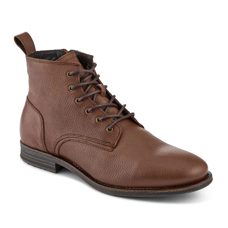 Dalias Leather Ankle Boots - DALIAS / 328 358 - Chestnut