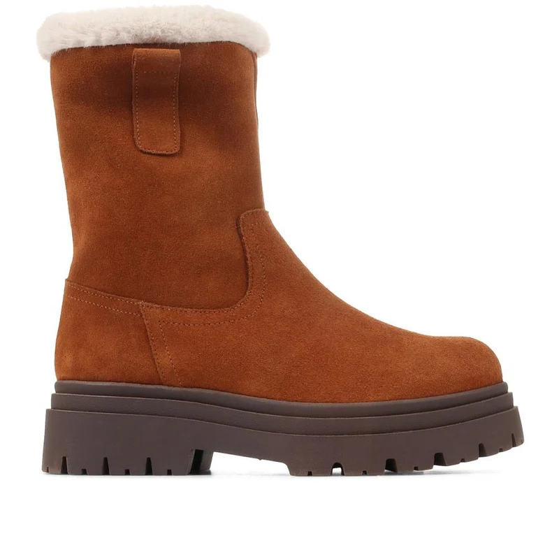 Isabetta Chunky Suede Boots - ISABETTA / 322 809 - Tan