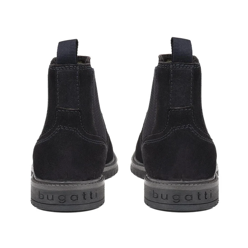 Leather Chelsea Boots - BUG38508 / 324 041 - Navy Suede