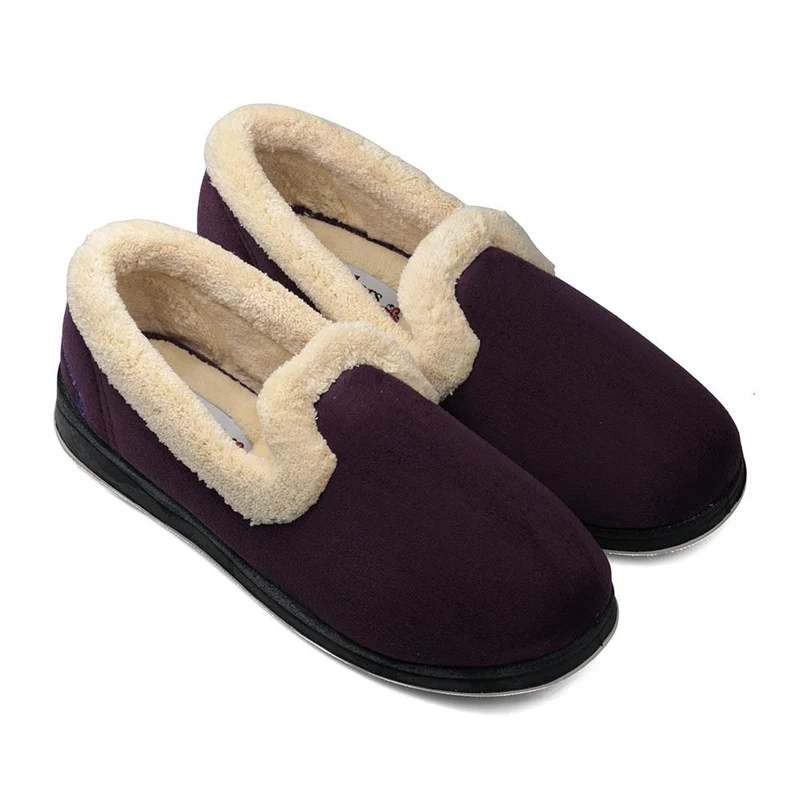 Padders Ladies Slippers 2E Fit Vulcanised - REPOSE - Repose / null - Lilac/Wisteria