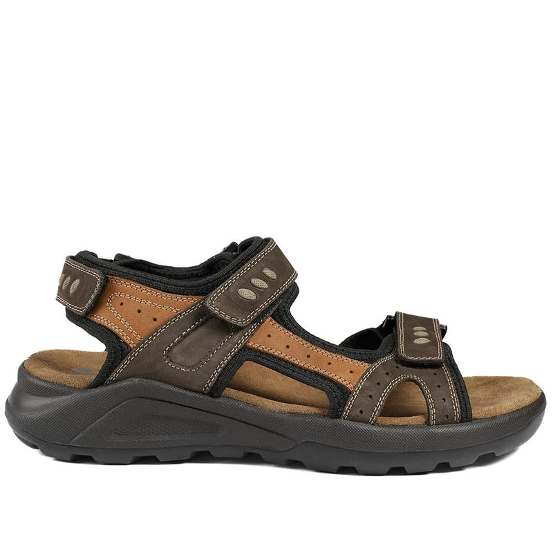 Dual Fasten Comfort Sandals - DDIN43008 / 329 102 - Brown