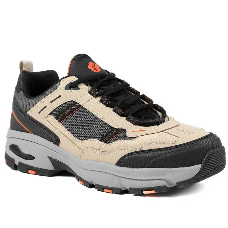 Extra Wide Leather Memory Foam Lace Up Trainers - BOJIE43019 / 329 260