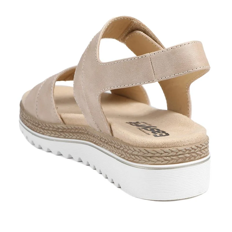 EasyFit Catena Extra Wide Touch Fasten Sandals - CATENA / 329 163 - Beige