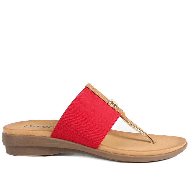 Flexible Toe Post Sandals - BAIZH41027 / 327 077 - Red