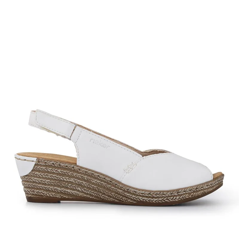 Smart Leather Slingback Sandals - RKR41537 / 327 287 - White