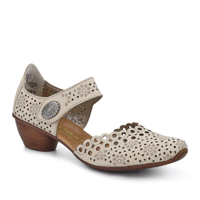 Leather Cuban-Heeled Mary Janes - RKR41536 / 327 286