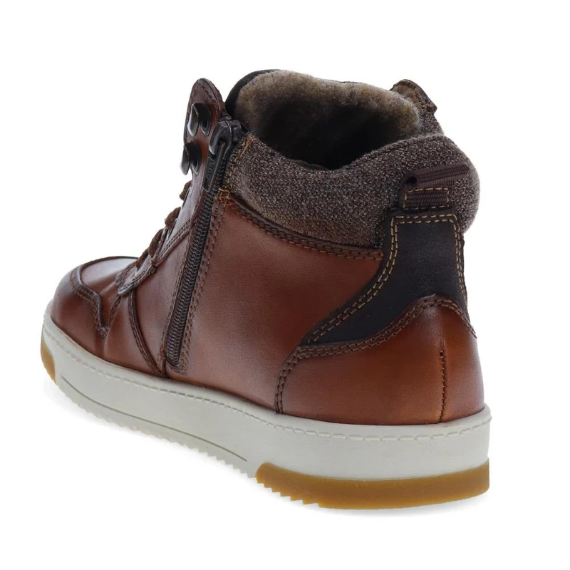 Leather Hi-Top Trainers - RKR40515 / 325 912 - Tan