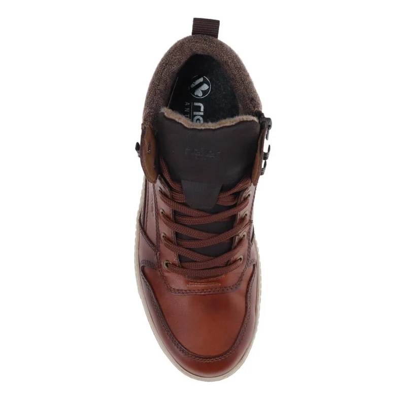 Leather Hi-Top Trainers - RKR40515 / 325 912 - Tan