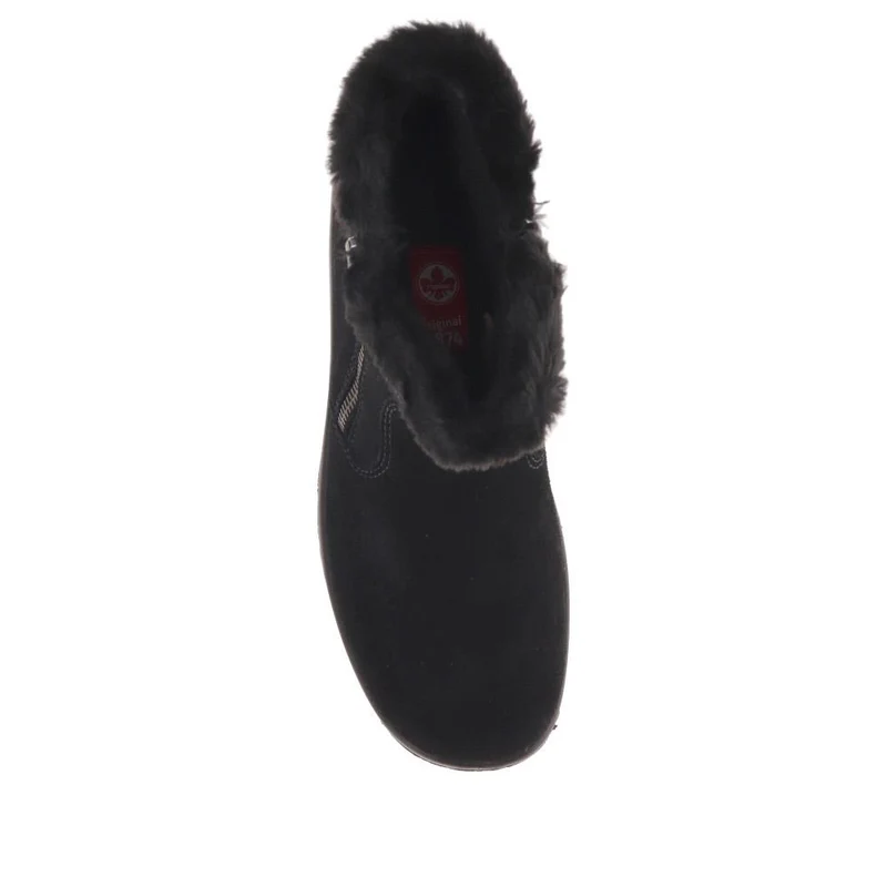 Faux-Fur-Lined Ankle Boots - RKR40529 / 326 091 - Black