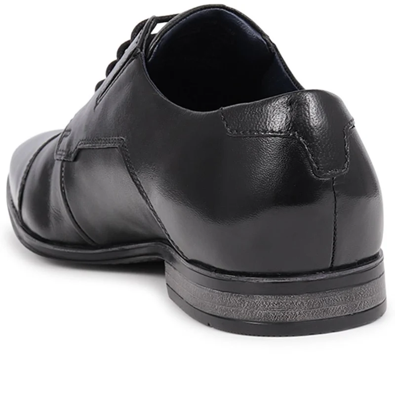 Lace-Up Leather Shoes - BUG40501 / 325 720 - Black