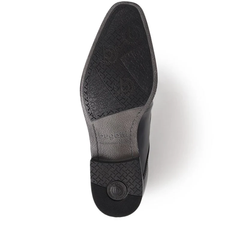 Lace-Up Leather Shoes - BUG40501 / 325 720 - Black