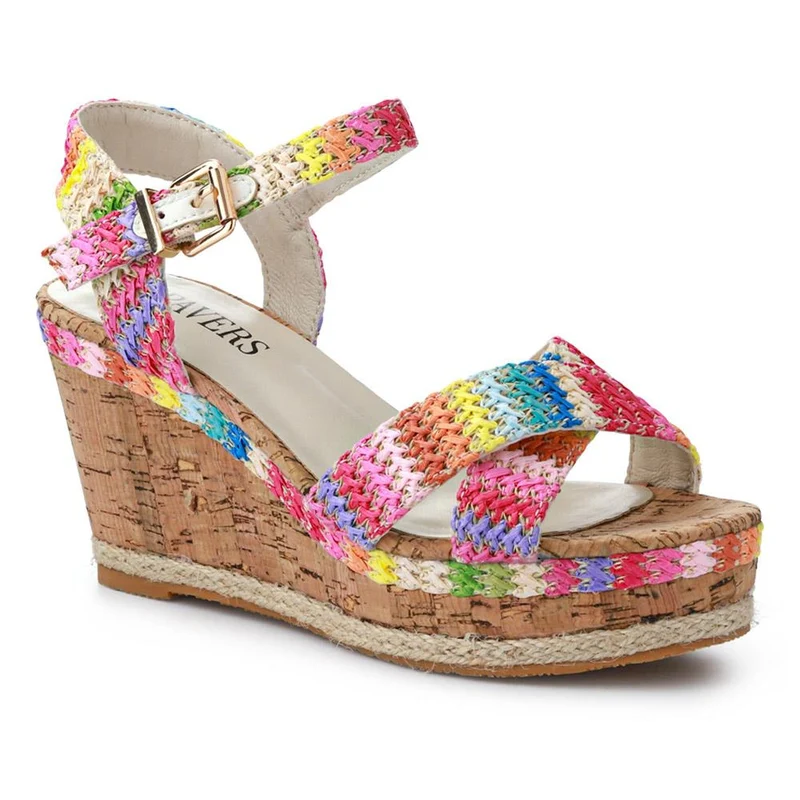 High Wedge Buckled Sandals - WBINS41050 / 327 271