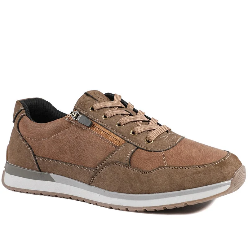 Lace Up Trainer with Grip Sole - GANG42005 / 327 859