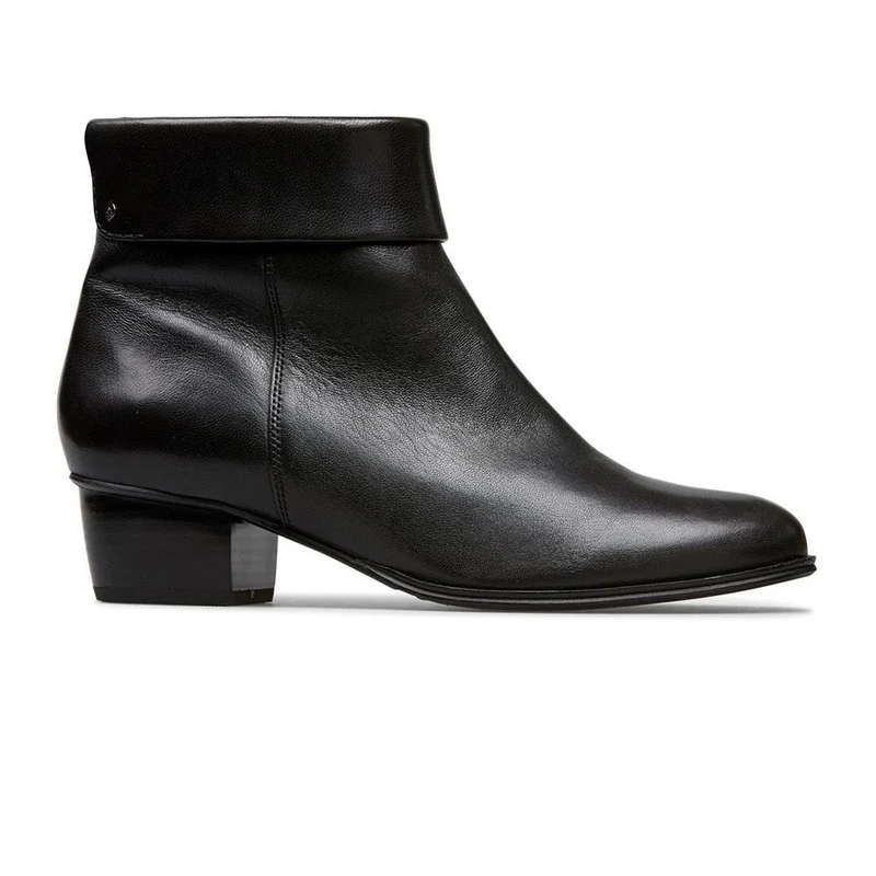 Essential Comfort Boots D Fit - DOVE - Dove / null - Black Leather