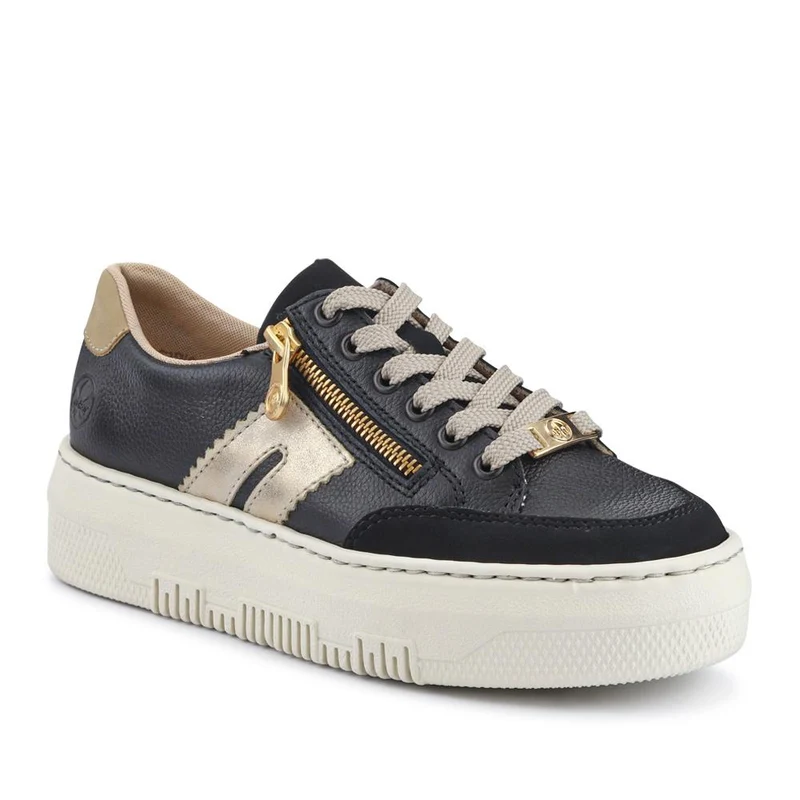 Leather Lace-Up Trainers - RKR41548 / 327 294