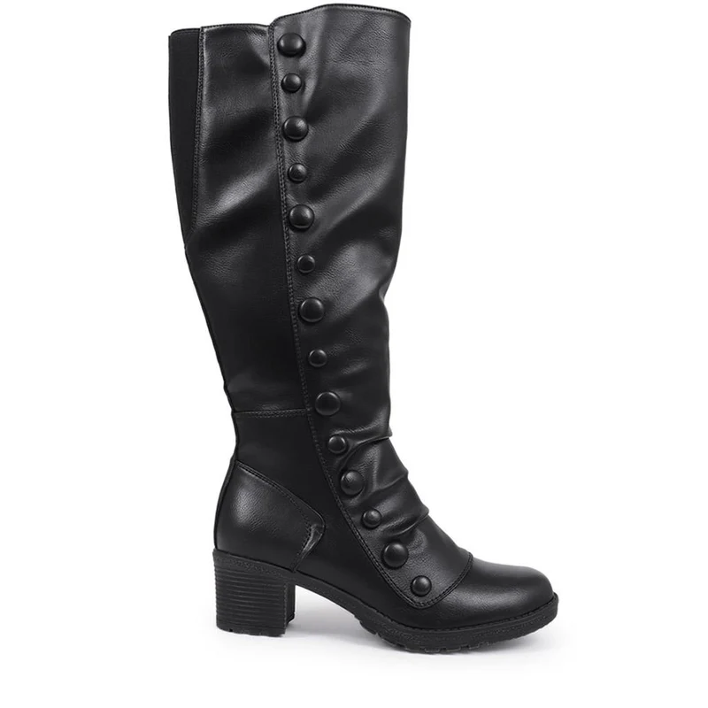 Knee-High Boots - WBINS40107 / 325 984 - Black
