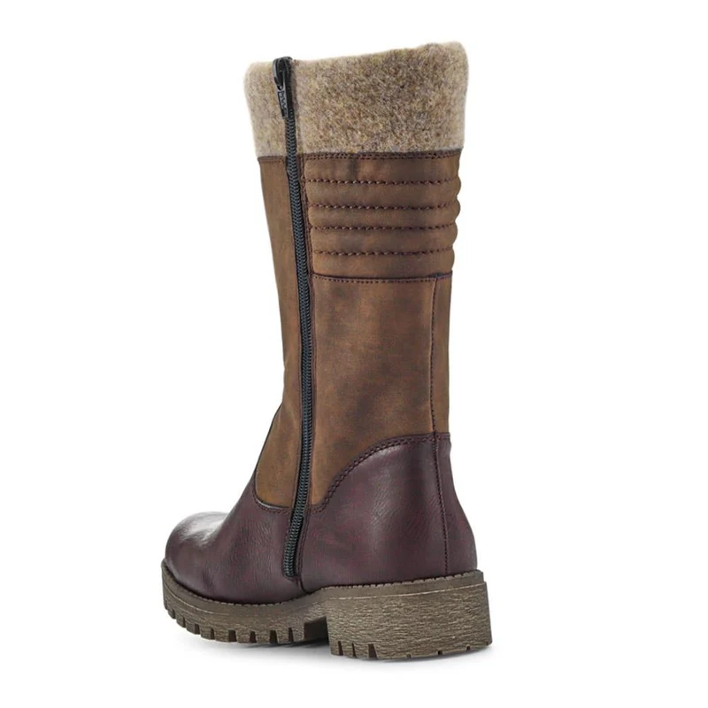 Warm-Lined Long Boots - RKR40524 / 326 103 - Brown