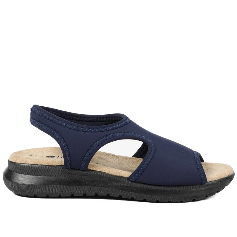 Stretch Comfort Sandals with Cushioned Insole - POLY43001 / 329 021 - Navy