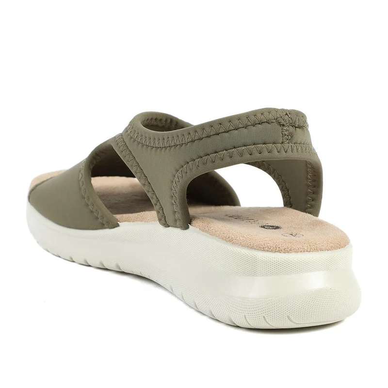 Stretch Comfort Sandals with Cushioned Insole - POLY43001 / 329 021 - Khaki
