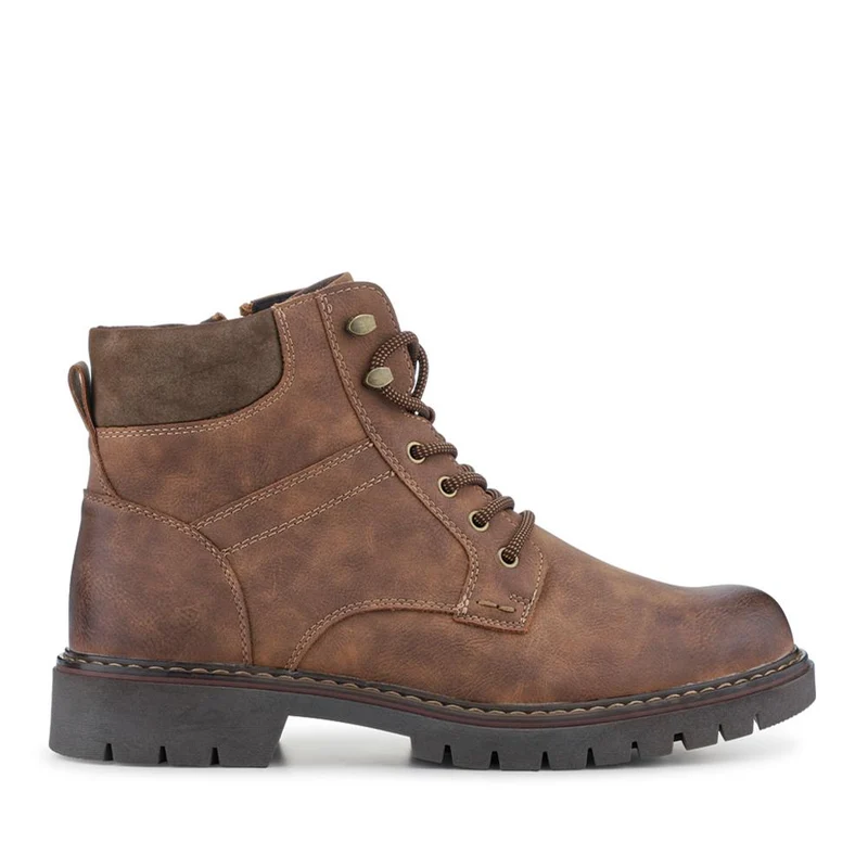Lace-Up Ankle Boots - GANG42003 / 327 881 - Cognac