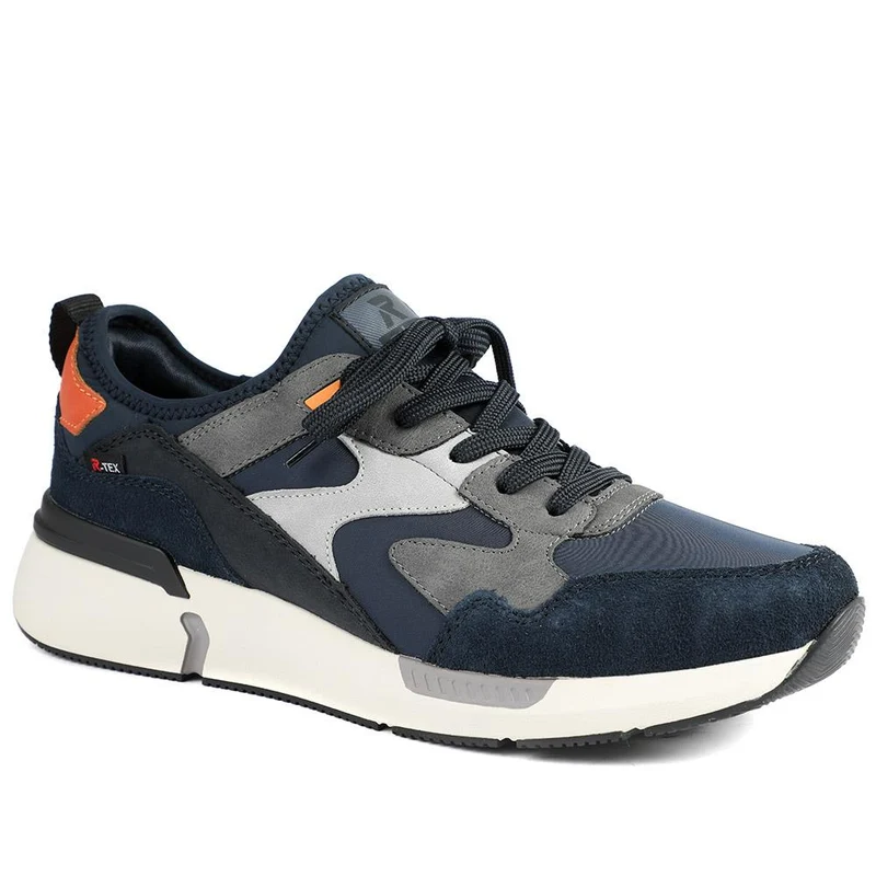 Rieker Sport Lace Up Trainers - RKR43586 / 329 447 - Navy Multi