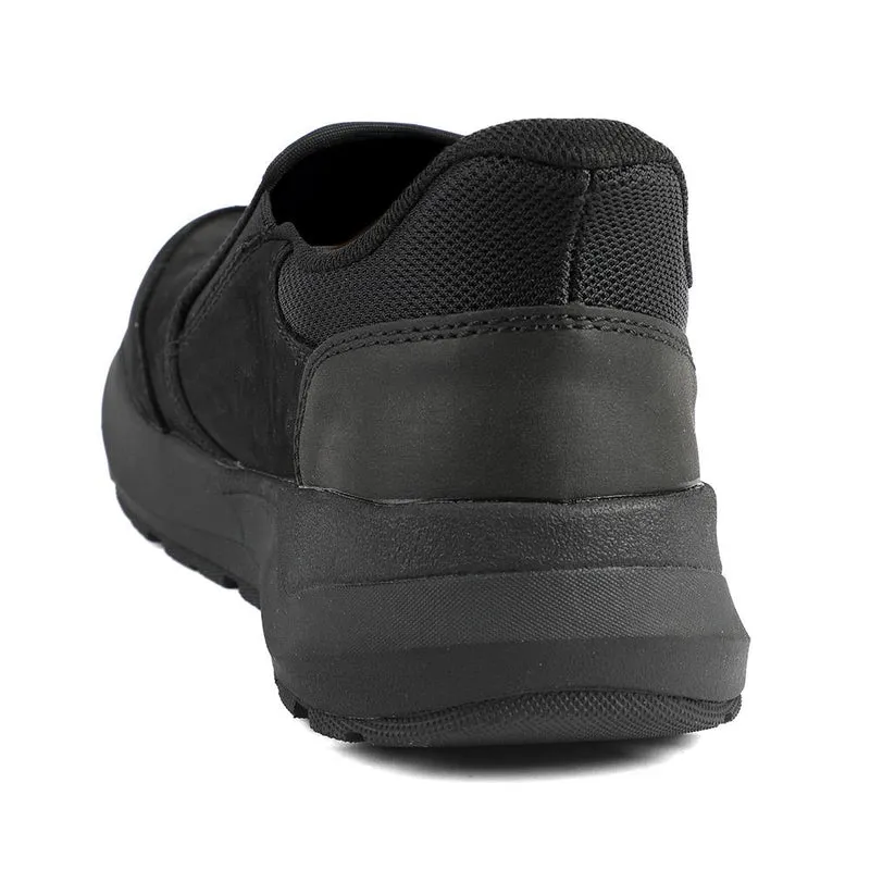 Rieker Elasticated Leather Slip On Shoes - RKR43502 / 328 773 - Black