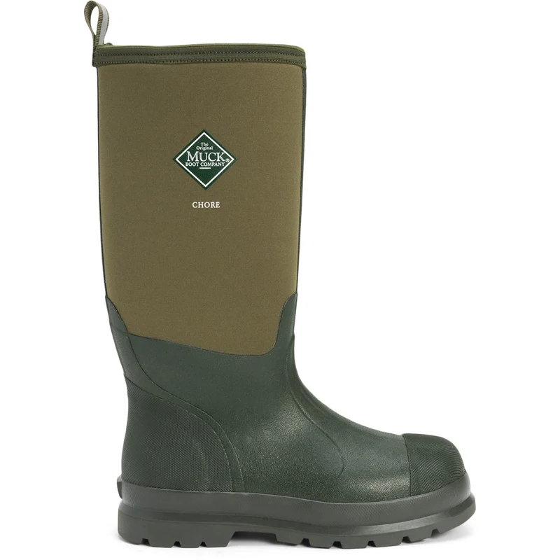 Muck Boots Unisex Chore Classic Hi gemusterter Gummistiefel – Moss