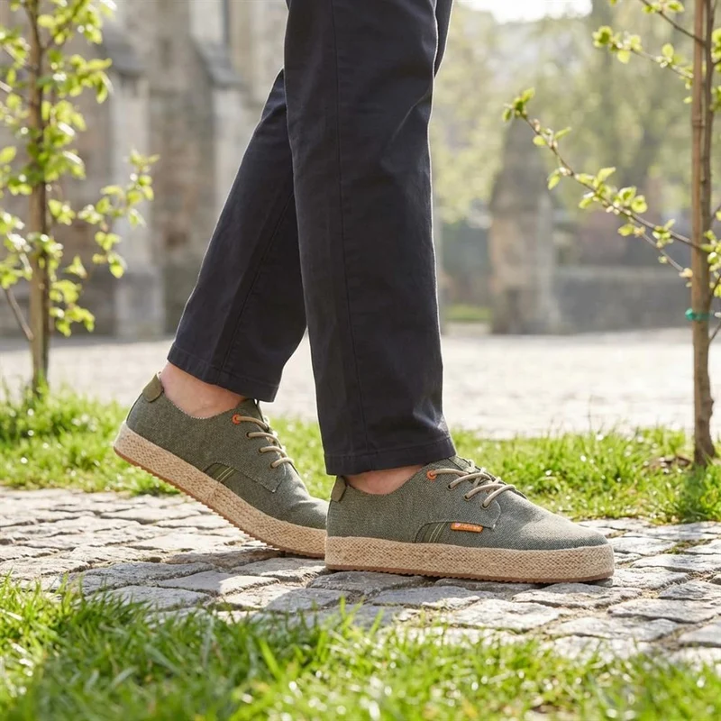Cushioned Lace-Up Shoes - XIAM41016 / 327 171 - Khaki