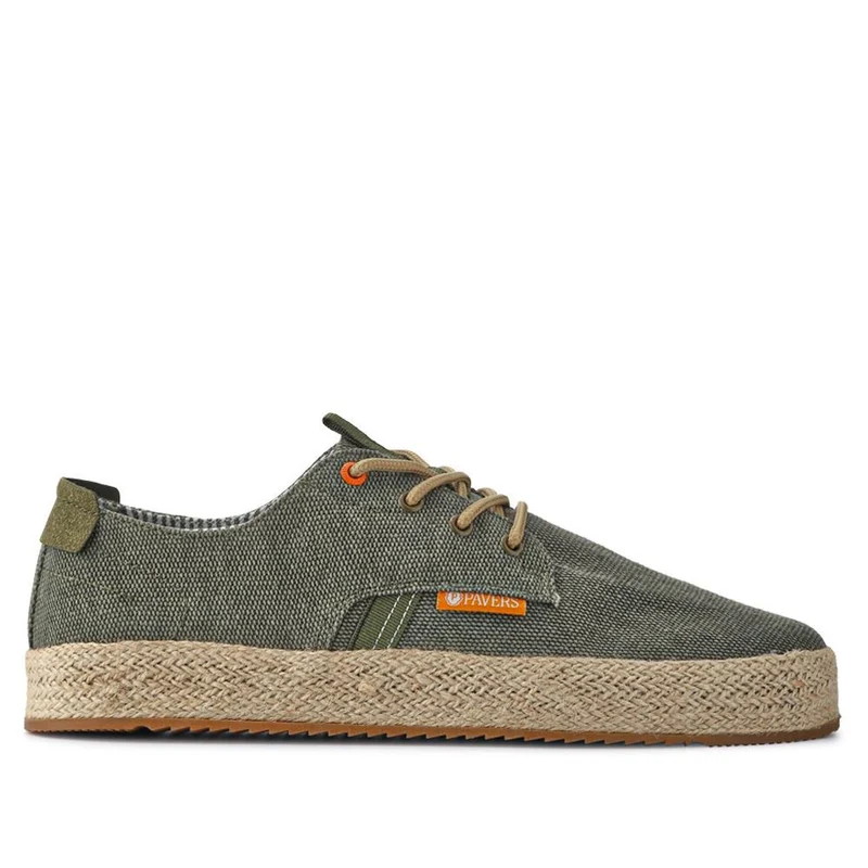 Cushioned Lace-Up Shoes - XIAM41016 / 327 171 - Khaki