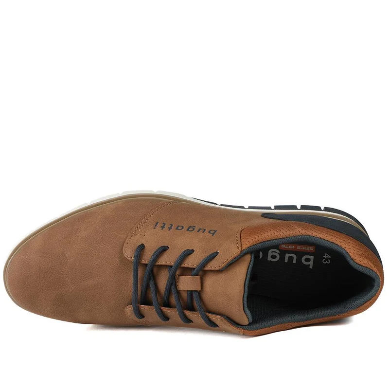 Leather Lace Up Comfort Shoes - BUG43509 / 328 750 - Tan