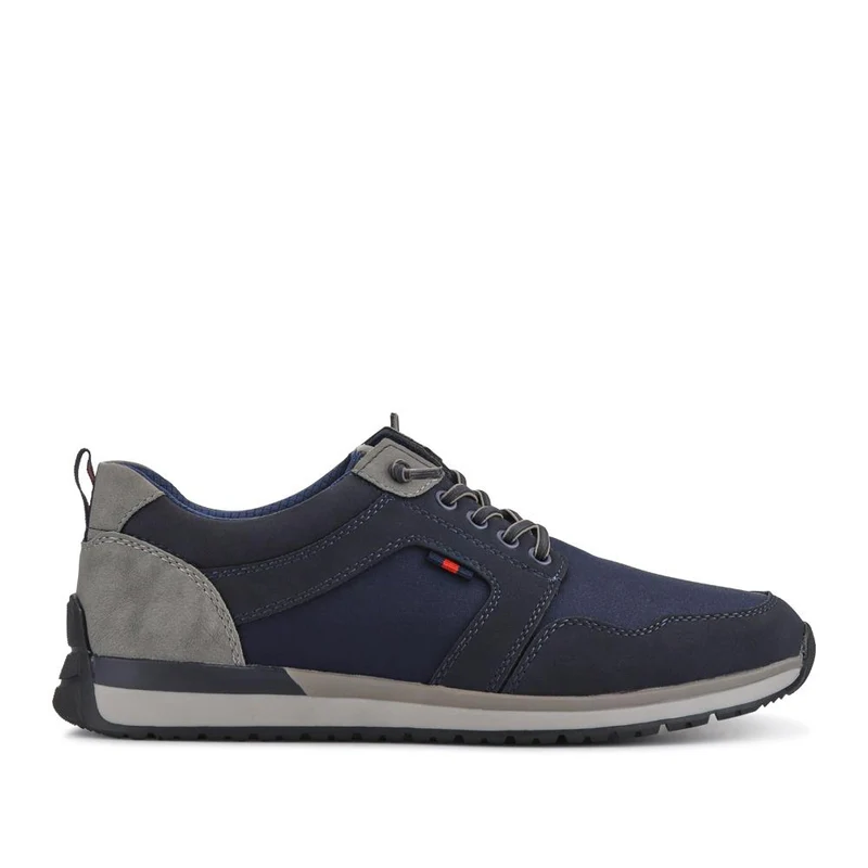 Wide Bungee-Laced Slip-On Shoes - GANG41009 / 327 570 - Navy