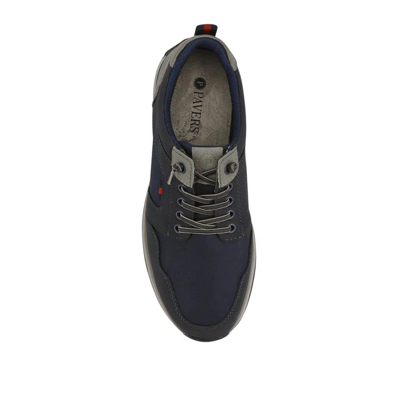 Wide Bungee-Laced Slip-On Shoes - GANG41009 / 327 570 - Navy