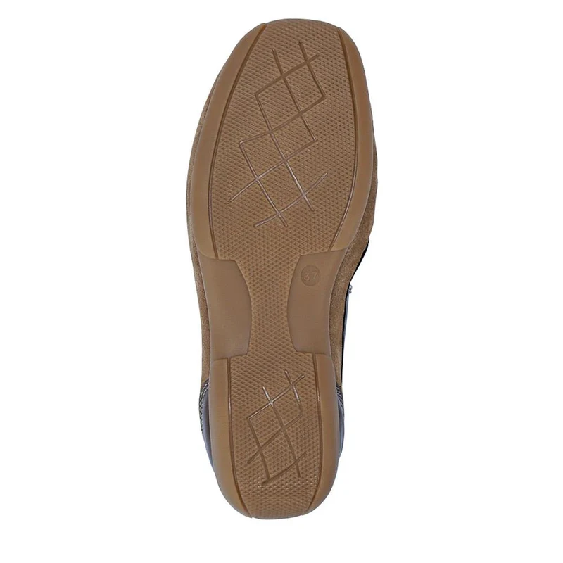 Leather Moccasins - CONT39003 / 325 242 - Beige-Brown