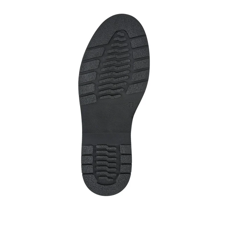 Leather Touch-Fasten Monk Shoes - BELYNR42002 / 328 345 - Black