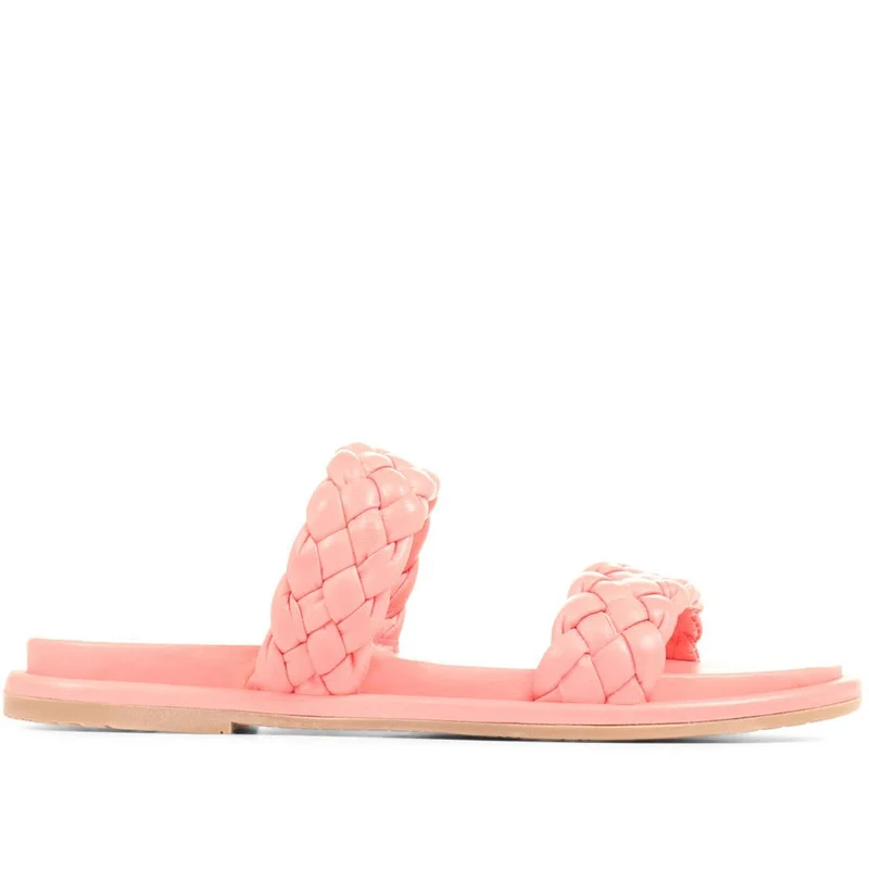 Leather Mule Sandals - TAM35505 / 321 483 - Pink