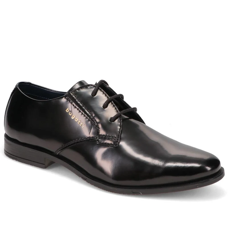 Smart Leather Oxford Shoes - BUG40521 / 326 007 - Black