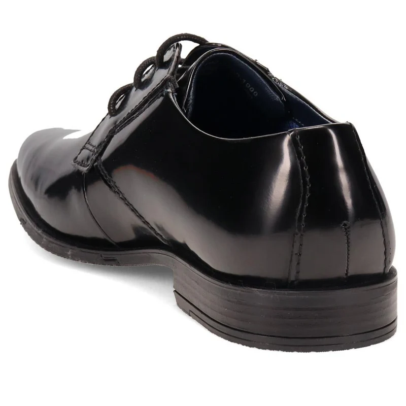 Smart Leather Oxford Shoes - BUG40521 / 326 007 - Black