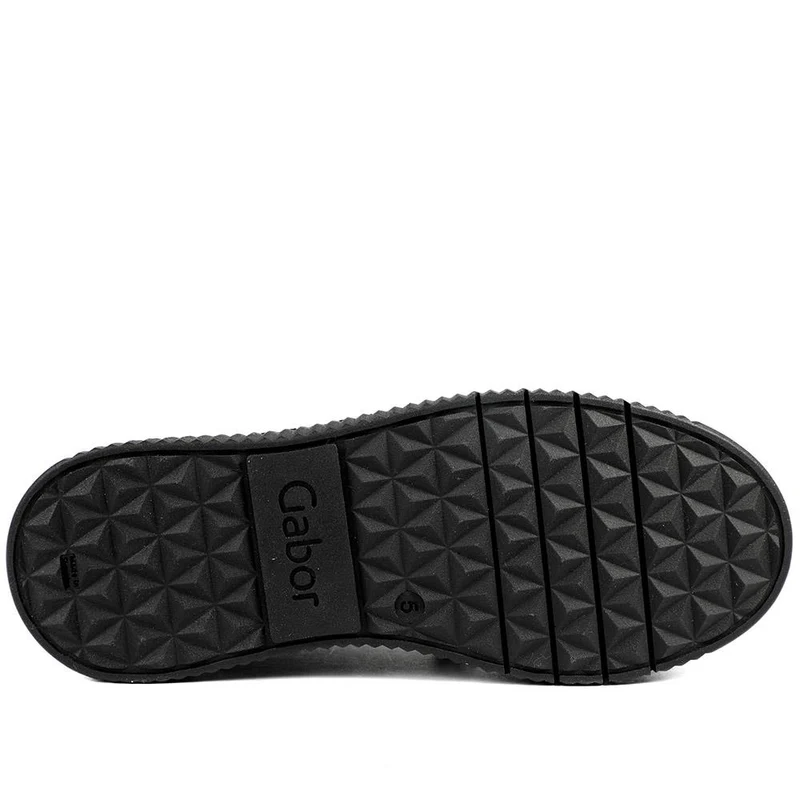 Gabor Leather Platform Trainers - GAB42023 / 329 516 - Black