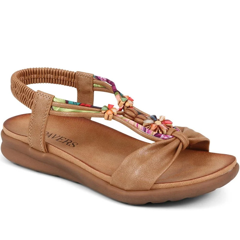 Embellished Flat Sandals - BAIZH37051 / 323 374