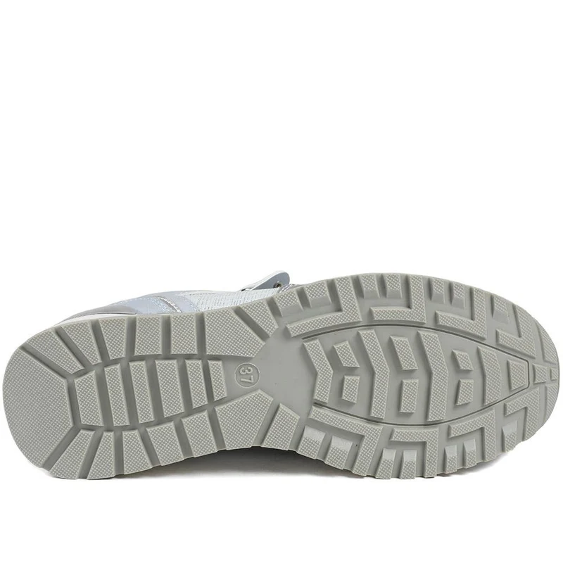 Wide Fit Zip & Lace Cushioned Trainers - WBINS43074 / 329 139 - Blue