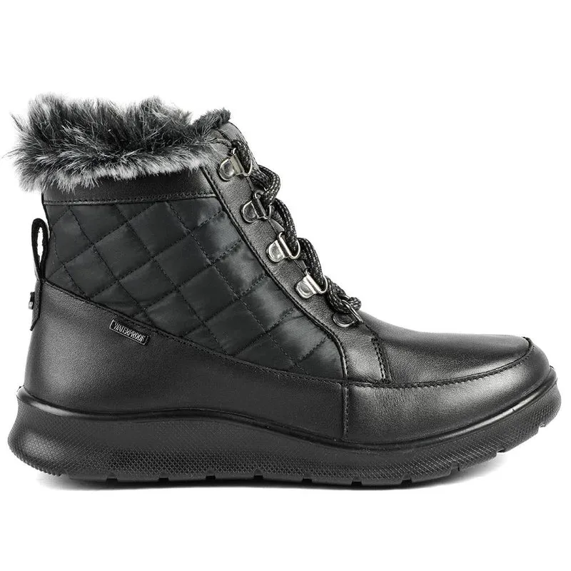 Padders Leather Soft Lined Weather Boots - GOOD42505 / 328 852 - Black
