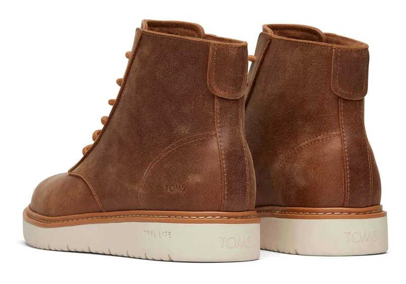 TOMS Herren Navi TRVL Lite Ranger Lederstiefel – Topasbraun
