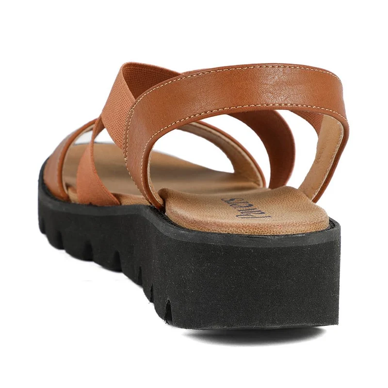 Slip On Chunky Sandals - BAIZH39011 / 325 194 - Tan