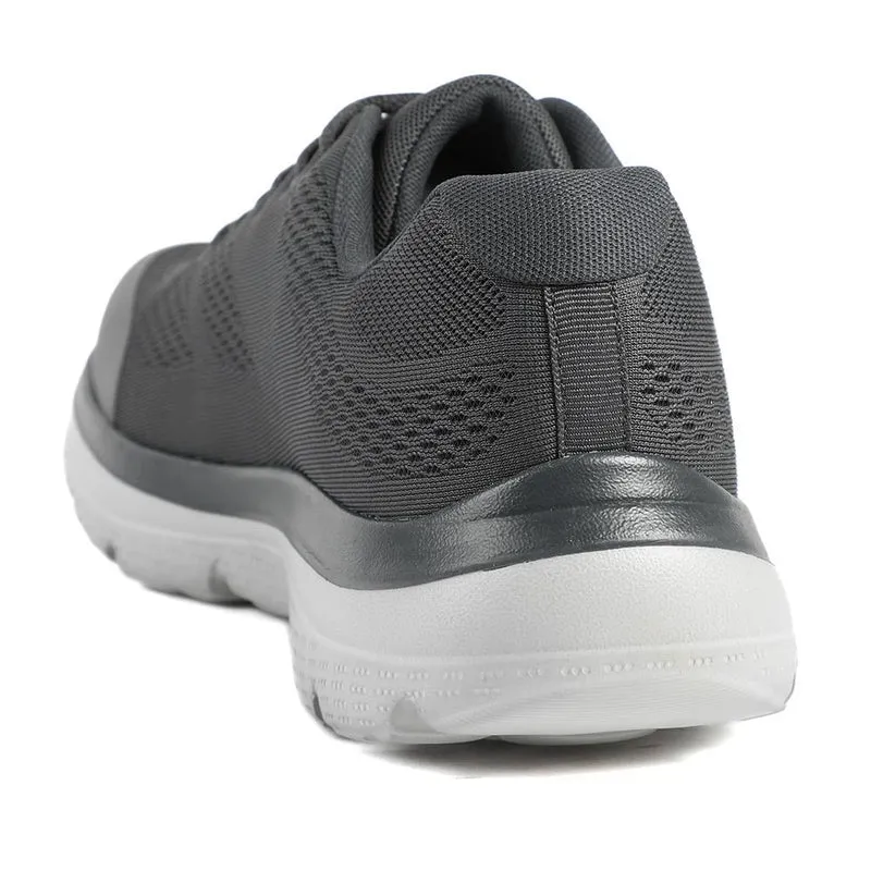 Wide Fit Memory Foam Lace Up Trainers - BOJIE43001 / 328 889 - Charcoal
