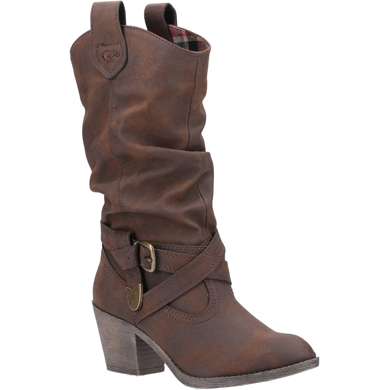Rocket Dog Damen Sidestep Mid-Calf Westernstiefel - Braun