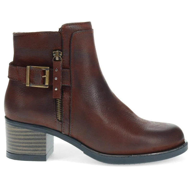 Heeled Ankle Boots - VAN40504 / 326 726 - Dark Brown