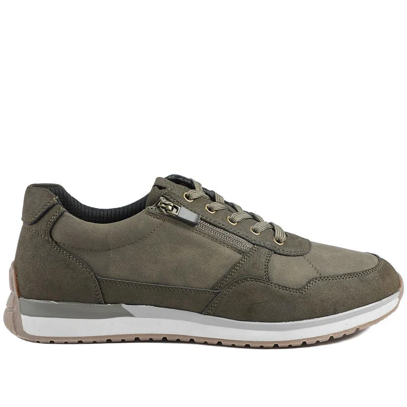 Lace Up Trainer with Grip Sole - GANG42005 / 327 859 - Khaki