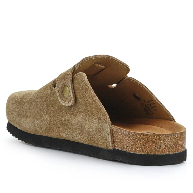 Lightweight Leather Clogs - WBINS41094 / 327 311 - Khaki