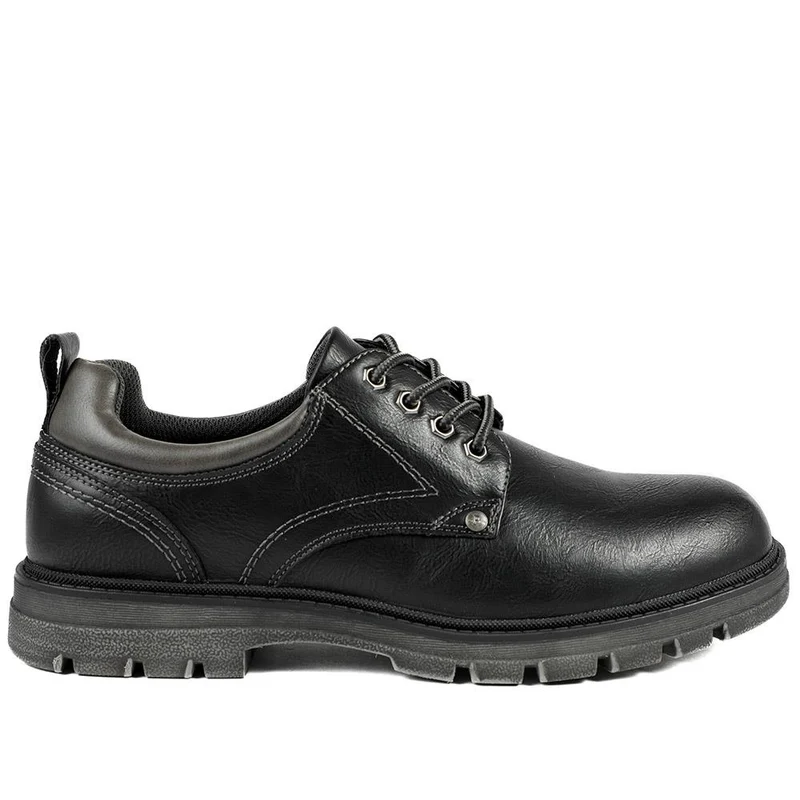 Casual Chunky Lace Up Shoes - WOIL42028 / 327 966 - Black